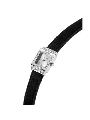GUESS Bejeweled Women 21 mm Silver Dial Analog Watch GW0923L1