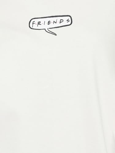 Max URB_N Women Oversized Friends Printed T-Shirt (Beige_XXL)