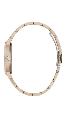 GUESS Stainless Steel Women White Analog Round Dial Watch- Gw0657L3, Pink Band