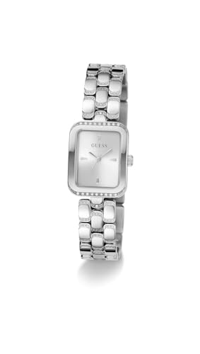 Guess Isla Rectangle 22mm Silver Dial Analog Women Watch - GW0865L1