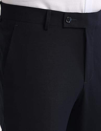 Arrow Men Navy Formal Tapered Mid Rise Trouser (ARAEOTR1562_34)