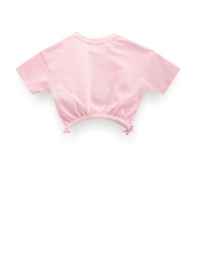 U.S. POLO ASSN. Girls Embroidered Cotton T-Shirt Pink