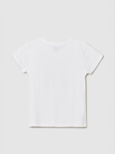 Max Girl's Regular Fit T-Shirt (M25EBT20_White