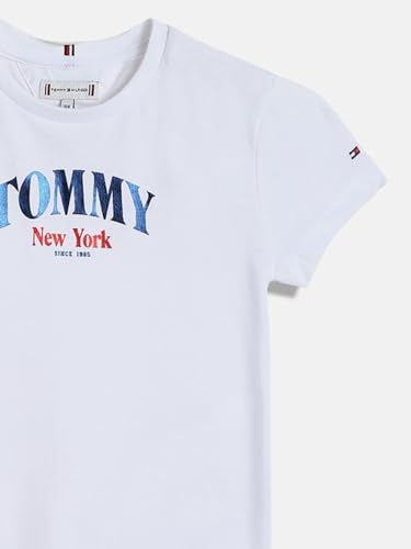 Girls Logo Regular-Fit Cotton T-Shirt White