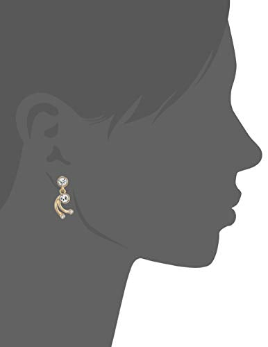 Estele 24Kt Gold Plated CZ Diamond with Leafy Design Necklace Set for Women
