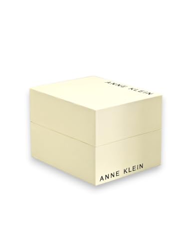 Anne Klein Women's AK-5620RGBY Analog Watch with Leather Band