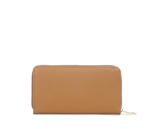 LOUIS STITCH Stylish Tan Zipper Purse for Women | Multi Pocket Ladies Clutch Hand Purse (LS-LDB-WL101-CLPLTN)