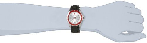 Victorinox Swiss Army Women's Maverick Swiss Quartz Stainless Steel and Rubber Casual Watch Color:Black Standard Black/Silver