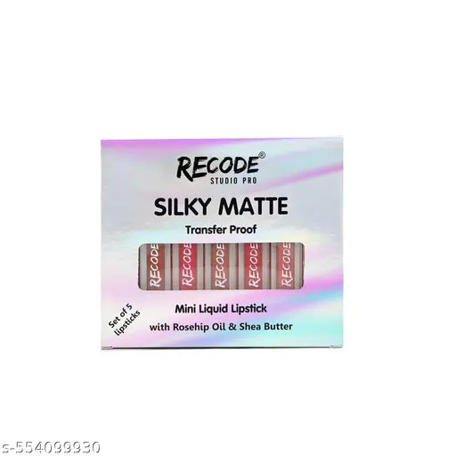 Recode 5 Silky Matte Mini Liquid Lipsticks - 6.25 ML (1.25ML x 5)