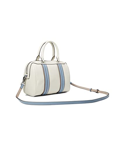 Calvin Klein Blake Top Zip Satchel, White/Cloud Combo, One Size