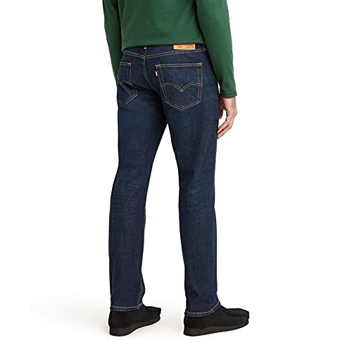 Levi's Men's 514 Straight Fit Stretch Jean, (New) Clean Run - Dark Indigo (Advanced Stretch), 34W x 32L