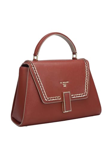 Da Milano Genuine Leather Brown Satchel (01564) (Small)