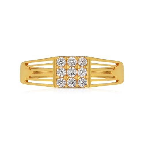 Malabar Gold and Diamonds Gold Ring for Men|Ring for Birthday, Wedding, Anniversary & Valentine's Day Gift