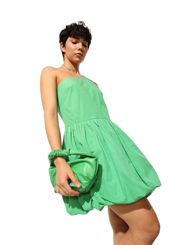 ONLY Women's Fit and Flare Green Dress