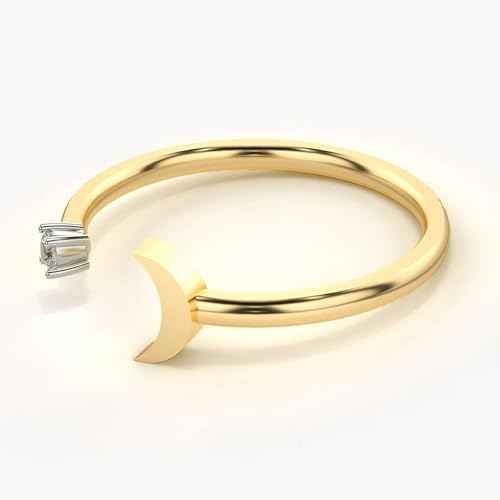 VALANOVA Sterling Silver & Certified Lab Grown Diamond 0.04cts | Ring For Women/Girls | Stylish & Elegant | VGR0412 | Ring Size: 9