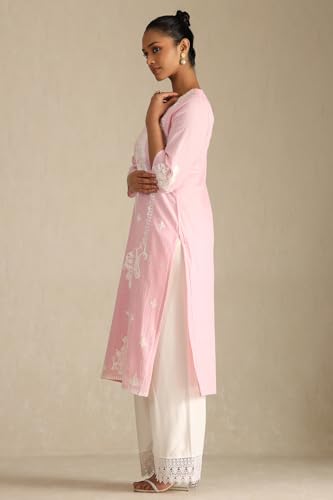 Soch Women's Pure Cotton Kurta Set (NFB-EWS5KS10824_Pink
