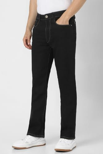 Van Heusen Men's Regular Jeans (VXDNCRTFO99192_Black