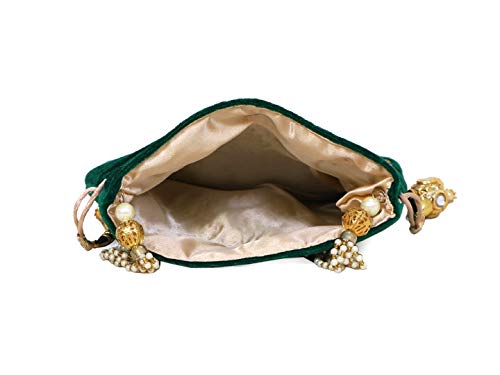 DUCHESS Women's Potli Bag Green