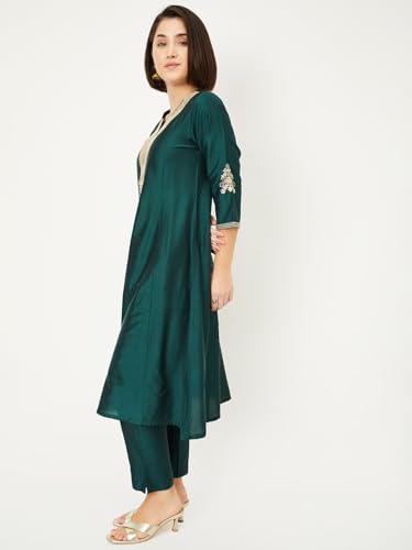 Max Women's Cotton Blend Kurta Set (CTKST44029C