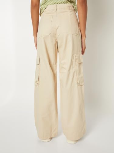 Max Women Solid Cargos (Beige_36)