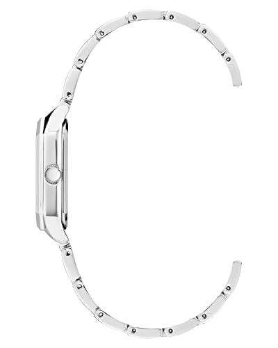 Anne Klein Women's Japanese Quartz Dress Watch with Metal Strap, Silver, 14 (Model: AK/3775MPSV)
