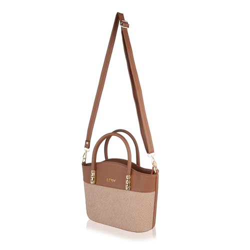 Lexy Women's Hand Bag | Handbag for Work | Ladies Purse | Stylish Shoulder Bag | Gift for Women (Tan Brown)