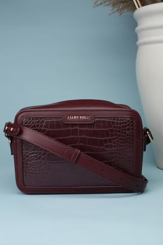Allen Solly Women Maroon Casual Sling Bag
