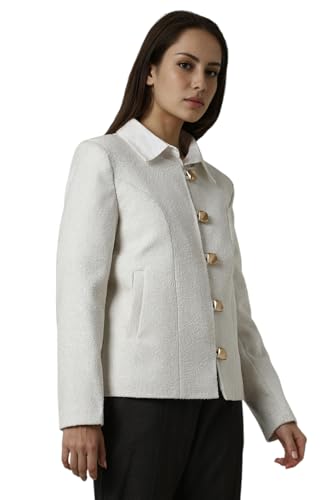 Van Heusen Women's Blazer (VWBZURGFK65293_White