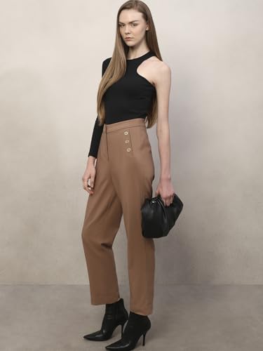 VERO MODA Womens Straight Fit Pants