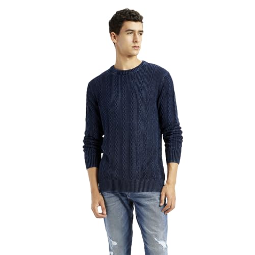 Levi's Men's Indigo Crew Neck Sweater