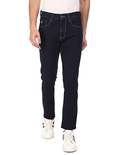 U.S. POLO ASSN. Men's Slim Fit Jeans (UDJC0039_Blue_34W x 33L) | Rise Style: Low Rise