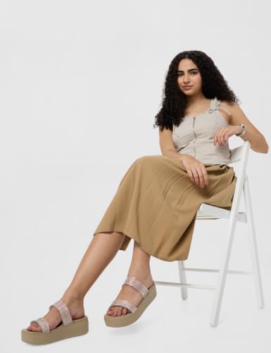Elle Women Sandal,Rose Gold,UK-3