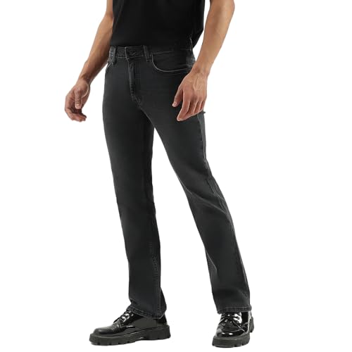 United Colors of Benetton Solid Bootcut Fit Jeans (Size: 40)-25A4MBOO5906I901 Grey