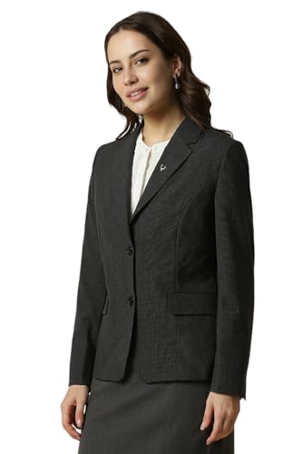 Allen Solly Women's Blazer (AHBZWRGBJ81423_Grey