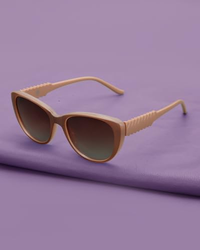 Carlton London Multi Toned with Polarised Lens Butterfly Sunglass for women