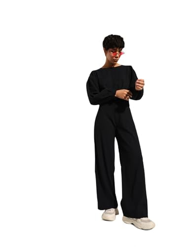 ONLY Women Regular Fit High-Rise Black Pants