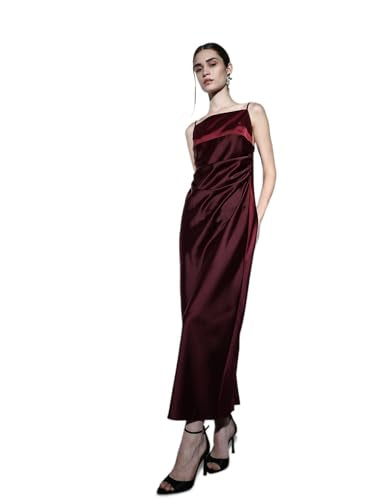 ONLY Women's Regular Fit Maroon Dress