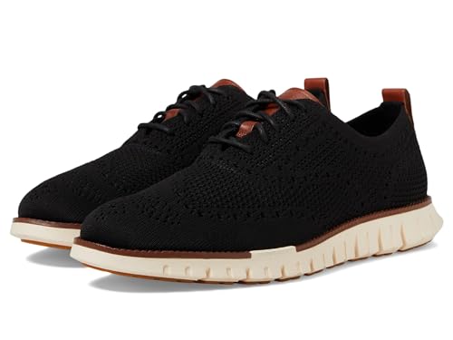 Cole Haan Men's Zg Remastered Stitchlite Oxford, Black/Ivory, 8.5 Wide