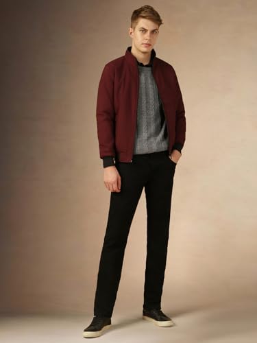 Dennis Lingo Men Multi Solid Regular Fit Full Sleeve Mock Collar Padded Jacket