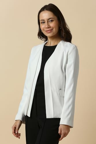 Allen Solly Women's Blazer (AHBZWRGHG92393_White