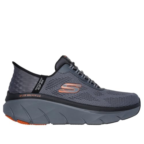 Skechers Men D'LUX Walker 2.0 - REZINATE Black Slip INS Casual Sneakers