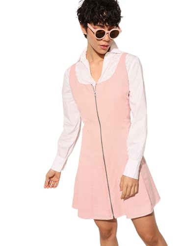 ONLY Women's Fit and Flare Pink Dress