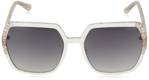 Guess 100% UV protecetd | Gradient | Polarized | Large | Full Rim | Square | Frame: Gold | Lens: Green