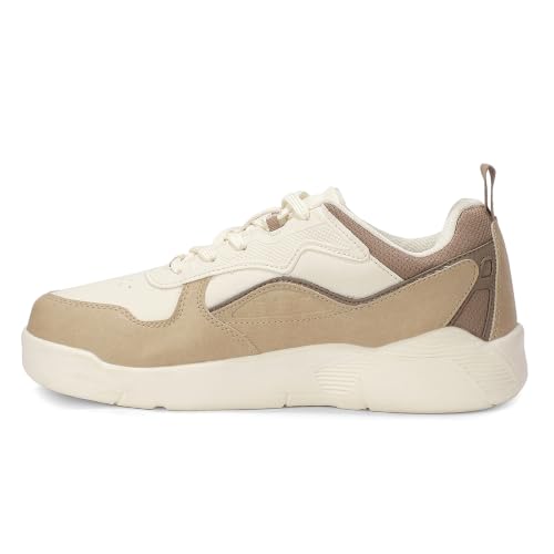 Liberty LEAP7X 3877 Beige Sports Lacing Sneakers for Men - 41