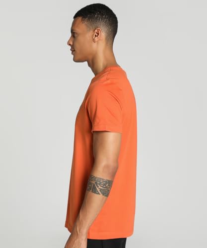 Puma Men's Graphic Print Slim Fit T-Shirt (679411_Chili Powder