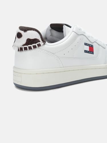 Solid White Leather Sneakers