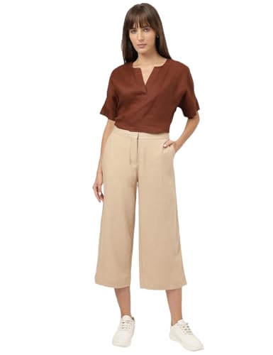 Marks & Spencer Cropped Trousers Caramel