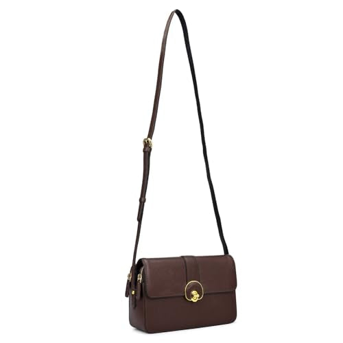 Da Milano Leather Sling Bag for Women - Brown (00176B)