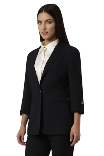 Van Heusen Women's Blazer (VWBZFRGPB92872_Black