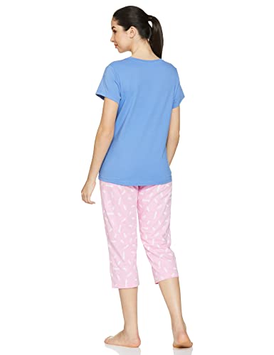 Max Women Nightwear Set,Light Blue,M